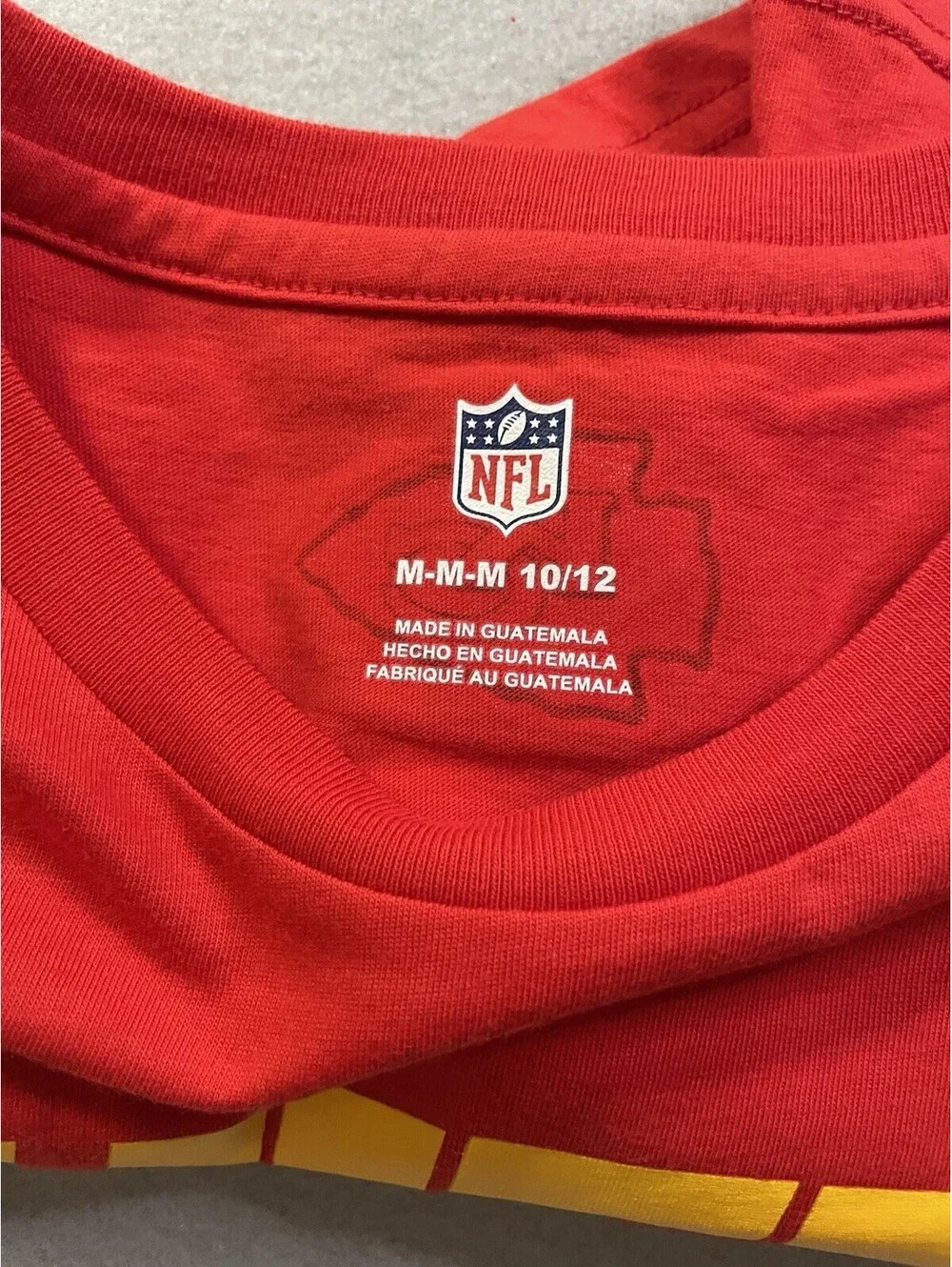 Kansas City Chiefs NFL Youth T-Shirt - Size Medium 10/12